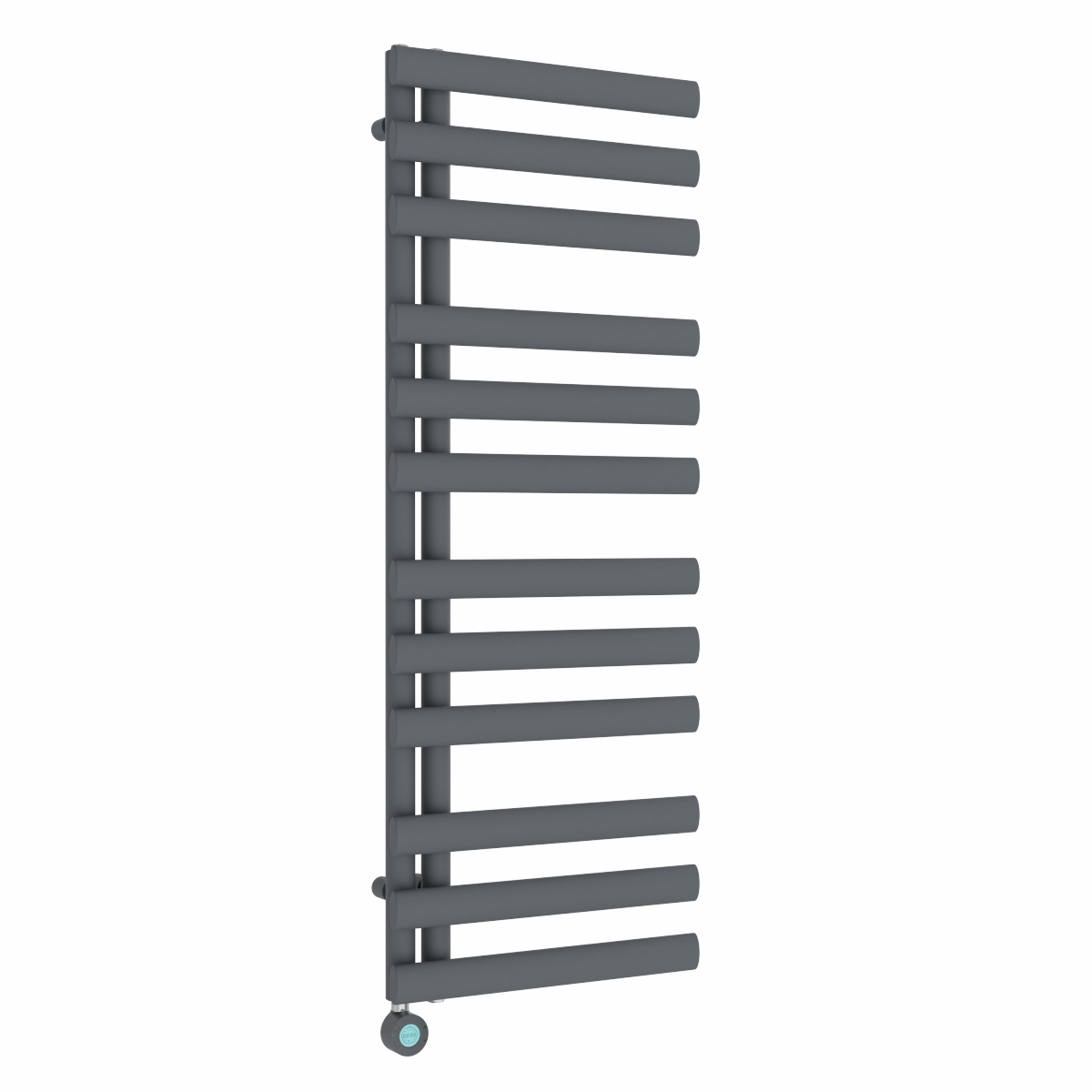 Kongsberg 1200 x 450mm Anthracite Thermostatic Touch Control Wifi Electric Towel Rail