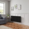 Bern 600 x 1460mm Black Triple Column Horizontal Traditional Radiator