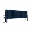 Bern 300 x 1010mm Sapphire Blue Four Column Horizontal Traditional Radiator