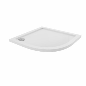 Essentials 900 x 900mm Quadrant Stone Shower Tray White