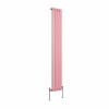 Karlstad 1800 x 274mm Rose Clair Pink Single Flat Panel Vertical Designer Radiator