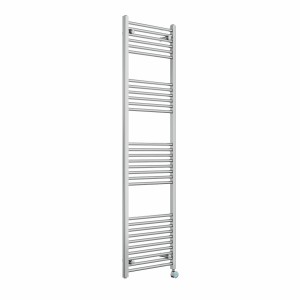 Bergen 1800 x 500mm Straight Chrome Thermostatic Touch Control Wifi Electric Heated Towel Rail
