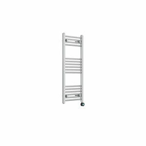 Bergen 1000 x 400mm Straight Chrome Thermostatic Touch Control Electric Heated Towel Rail