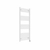 Bergen 1400 x 600mm Straight White Thermostatic Touch Control Electric Heated Towel Rail