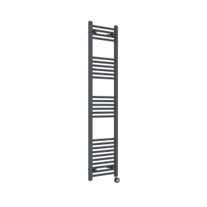 Bergen 1600 x 400mm Straight Anthracite Thermostatic Touch Control Wifi Electric Heated Towel Rail
