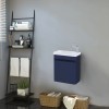 RAK-Resort 450mm Wall Hung Cloakroom Vanity Unit - Matt Denim Blue