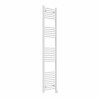 Bergen 1800 x 400mm Straight White Thermostatic Touch Control Electric Heated Towel Rail