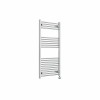 Bergen 1200 x 600mm Straight Chrome Thermostatic Touch Control Wifi Electric Heated Towel Rail