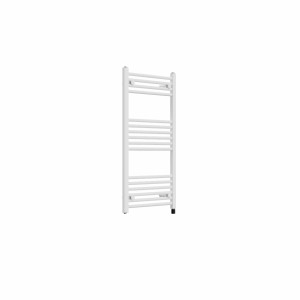 Bergen 1000 x 500mm Straight White Prefilled Electric Heated Towel Rail