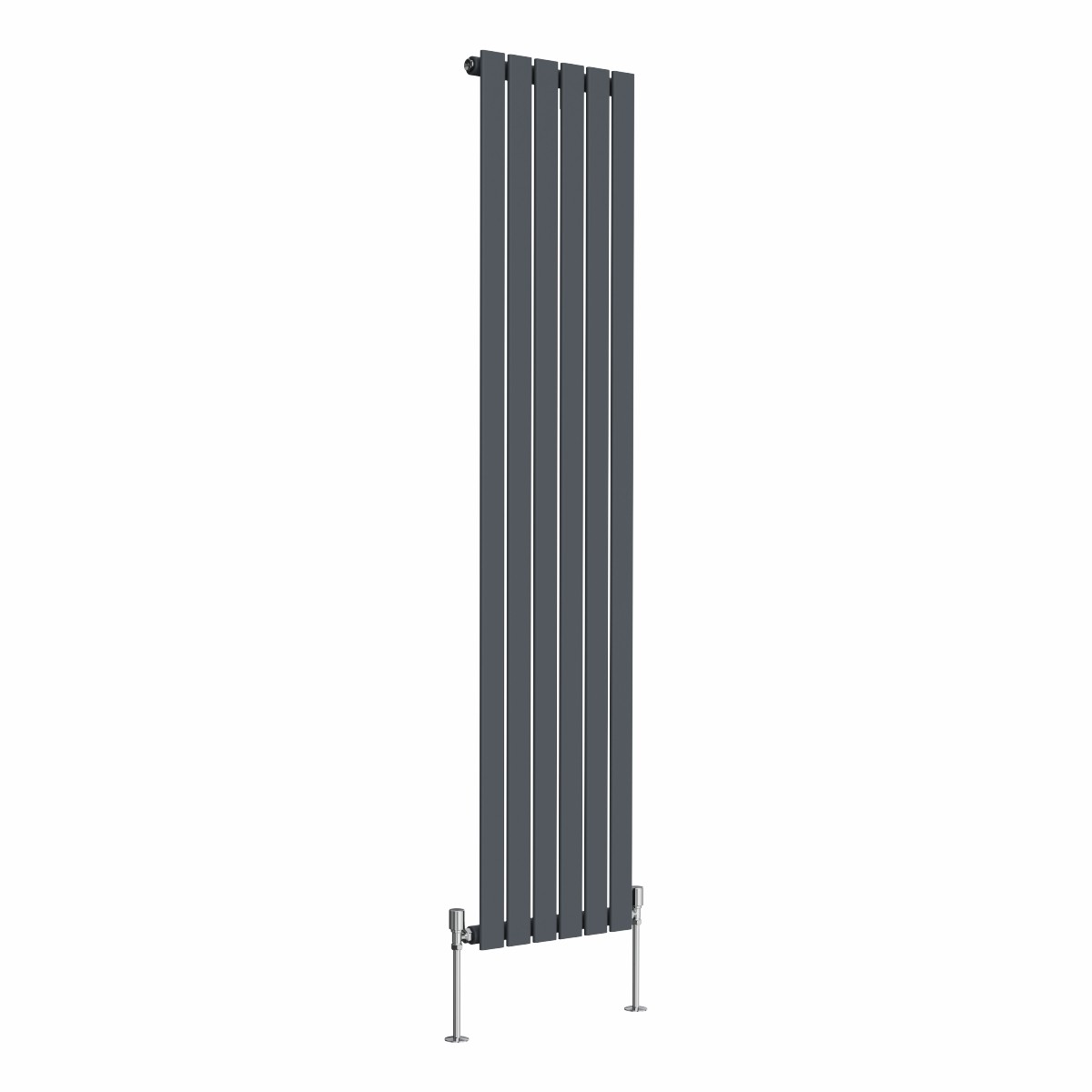 Karlstad 1800 x 410mm Anthracite Single Vertical Flat Panel Designer Radiator