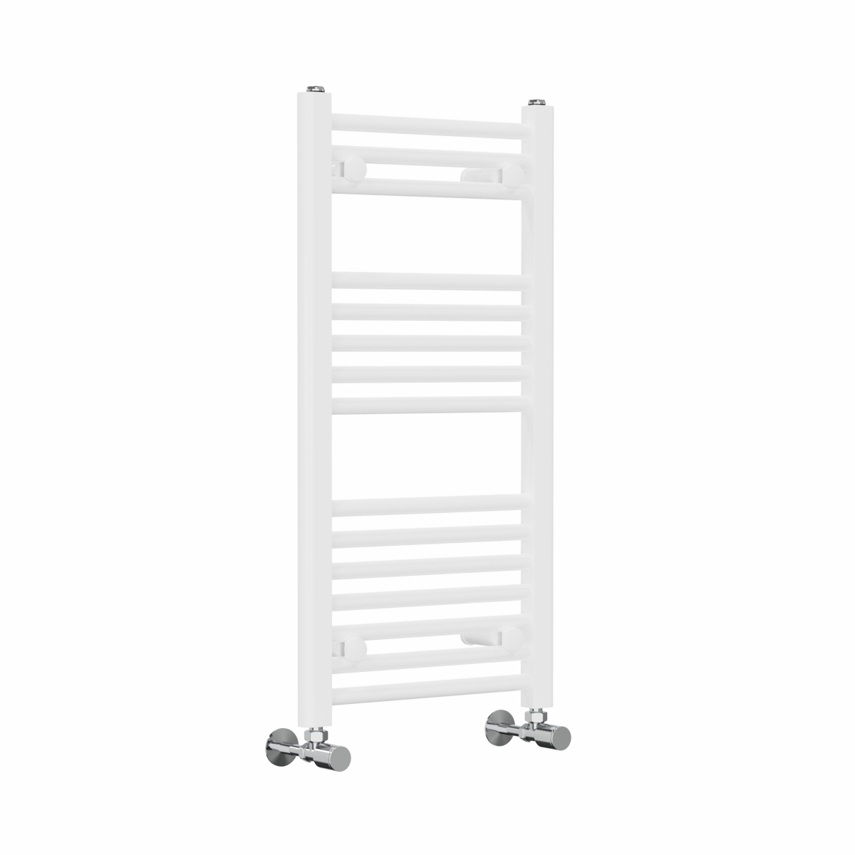 Bergen 800 x 400mm Straight White Heated Towel Rail