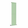 Lulea 1600 x 410mm Pastel Green Single Flat Panel Vertical Designer Radiator