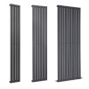 Karlstad - Anthracite Vertical Flat Panel Designer Radiator- Choice of Height & Width