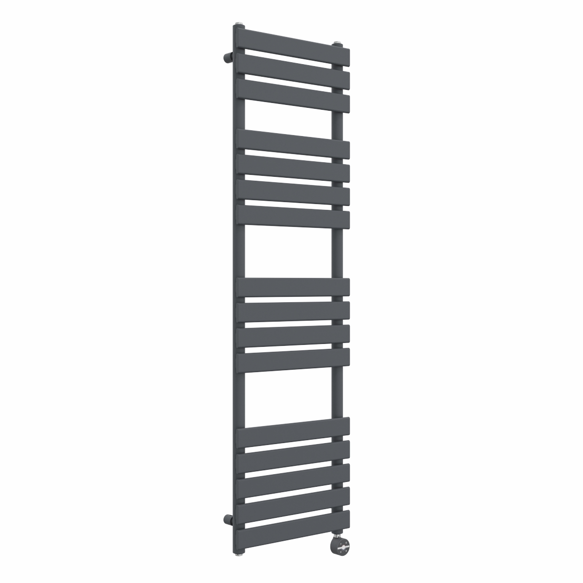 Juva 1600 x 450mm Sand Grey Flat Panel Thermostatic Touch Control Electric Heated Towel Rail