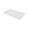 Essentials Anti-Slip 1200 x 800mm Rectangle Stone Shower Tray White