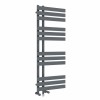 Koli 1200 x 450mm Dual Fuel Anthracite Simple Electric Heated Towel Rail