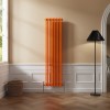 Bern 1800 x 470mm Bright Orange Double Vertical Column Radiator