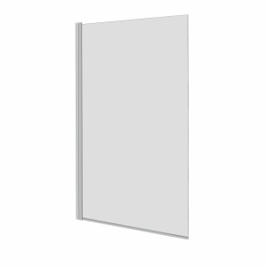 Borrowdale - 1400mm Square Bath Screen - Chrome