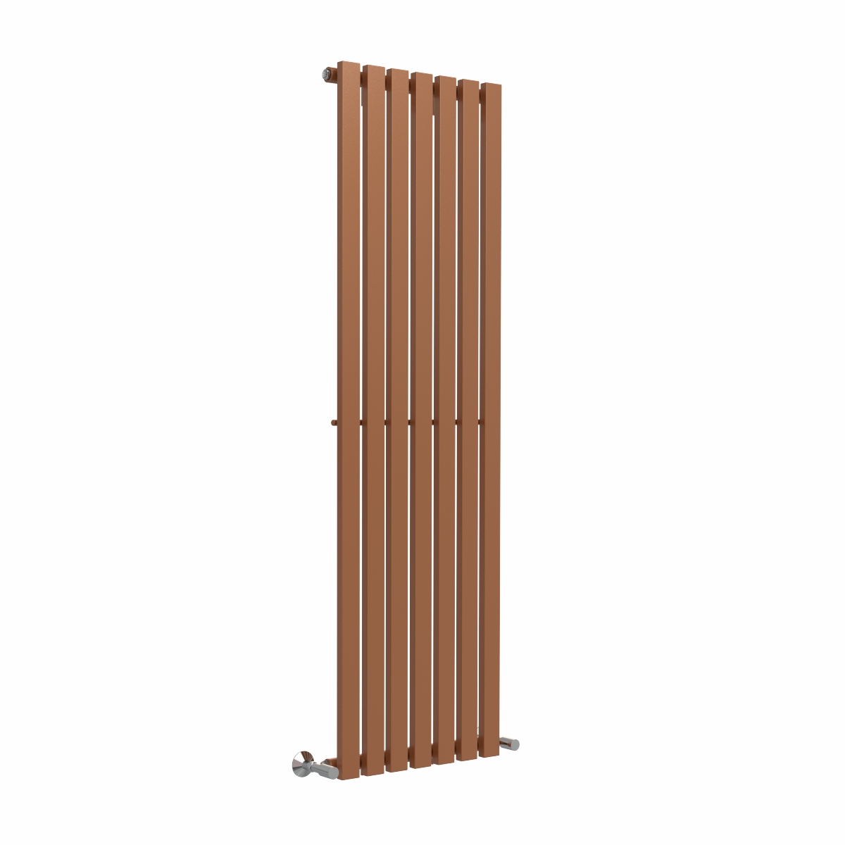 Lulea 1600 x 480mm Metallic Bronze Single Flat Panel Vertical Designer Radiator