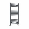 Fjord 1000 x 500mm Curved Anthracite Heated Towel Rail