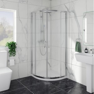 Ennerdale - 760 x 760mm Quadrant Shower Enclosure - Chrome
