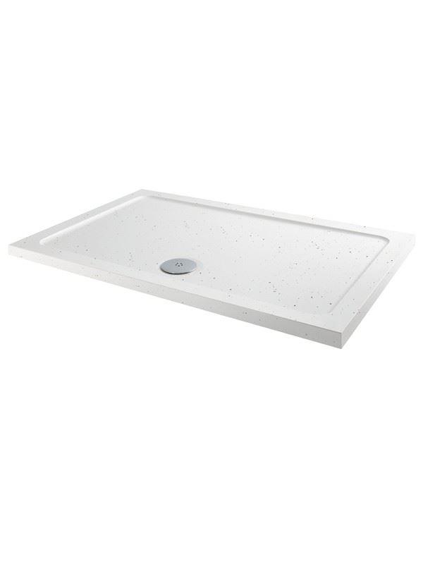 ABS Stone Flat Top Rectangular Shower Tray - Choice of Size