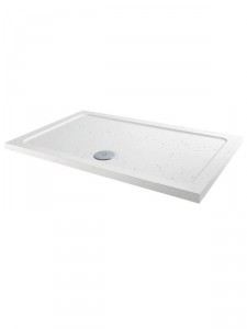 ABS Stone Flat Top Rectangular Shower Tray - Choice of Size