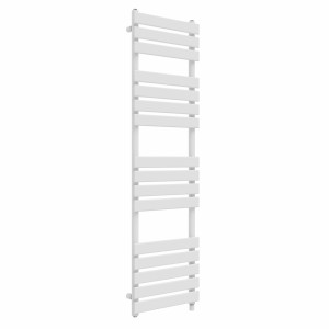 Juva 1600 x 450mm White Flat Panel Simple Electric Heated Towel Rail