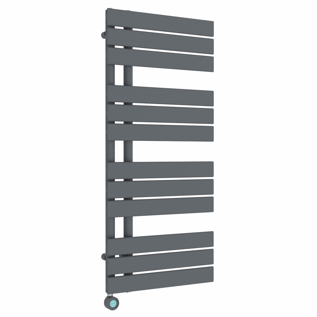 Kristiansund 1126 x 500mm Anthracite Thermostatic Touch Control Electric Heated Towel Rail