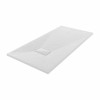 Terra - 1400x700mm Slate Effect Rectangle Shower Tray White
