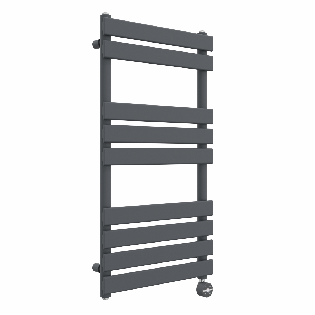 Juva 950 x 500mm Sand Grey Flat Panel Thermostatic Touch Control Electric Heated Towel Rail