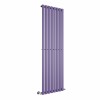 Lulea 1800 x 550mm Elegant Purple Single Flat Panel Vertical Designer Radiator