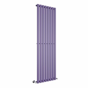 Lulea 1800 x 550mm Elegant Purple Single Vertical Flat Panel Designer Radiator