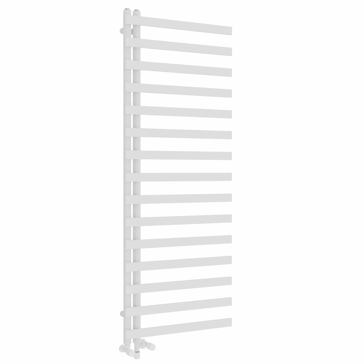 Kemi 1600 x 600mm Dual Fuel White Simple Electric Heated Towel Rail