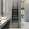Carisa Jacobs W 2000 x 535mm Black Designer Aluminium Towel Rail