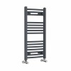 Fjord 800 x 400mm Curved Anthracite Heated Towel Rail