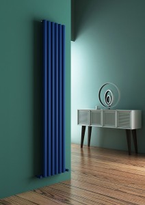 Carisa Tallis 1800 x 350mm Navy Blue Designer Aluminium Radiator