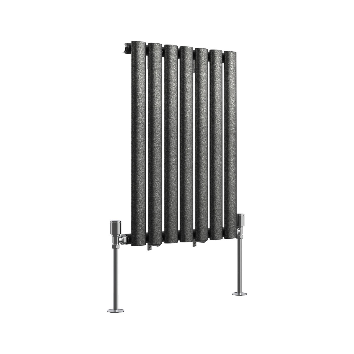 Norden Black Silver Horizontal Column Coloured Radiator - Choice of Size