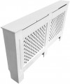 Radiator Cover White With Cross Grill - 1720mm