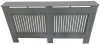 Radiator Cover Grey With Vertical Slats - 1520mm