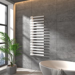 Kemi 1600 x 600 Designer Towel Radiator - White