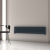 Carisa Tallis XL 350 x 1800mm Anthracite Designer Aluminium Radiator