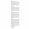 Kristiansund 1380 x 500mm Dual Fuel White Thermostatic Touch Control Electric Heated Towel Rail