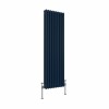 Bern 1500 x 470mm Sapphire Blue Triple Column Vertical Traditional Radiator