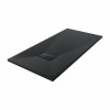 Terra - 1400x700mm Slate Effect Rectangle Shower Tray Black