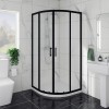 Ennerdale - 900 x 900mm Quadrant Shower Enclosure - Black