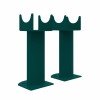 Norden Oval Column Radiator Feet - Blue Green