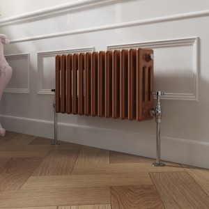 Bern 300 x 605mm Metallic Bronze Triple Horizontal Column Radiator