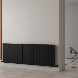 Carisa Nemo 600 x 1800mm Black Designer Aluminium Radiator