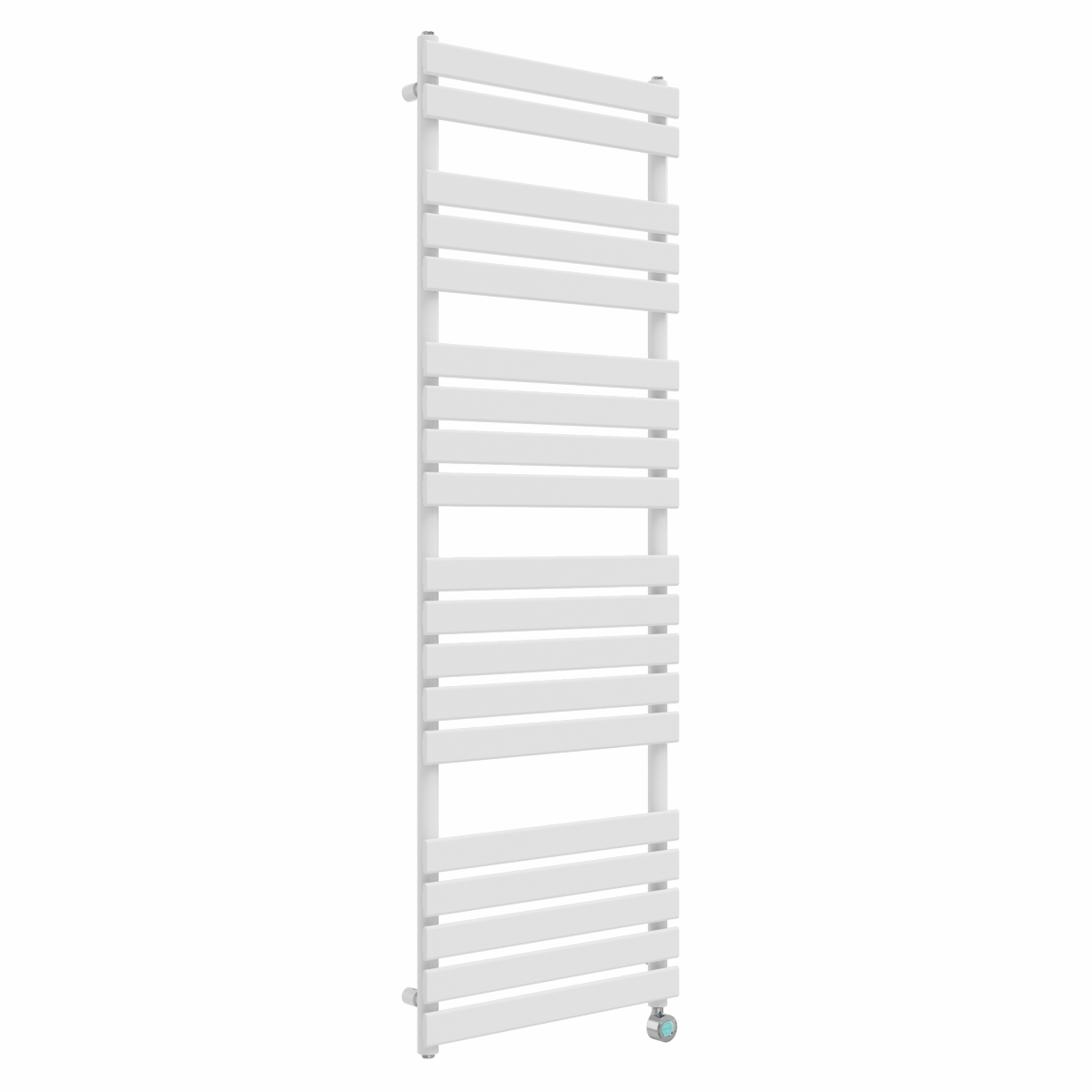Juva 1800 x 600mm White Flat Panel Thermostatic Touch Control Electric Heated Towel Rail